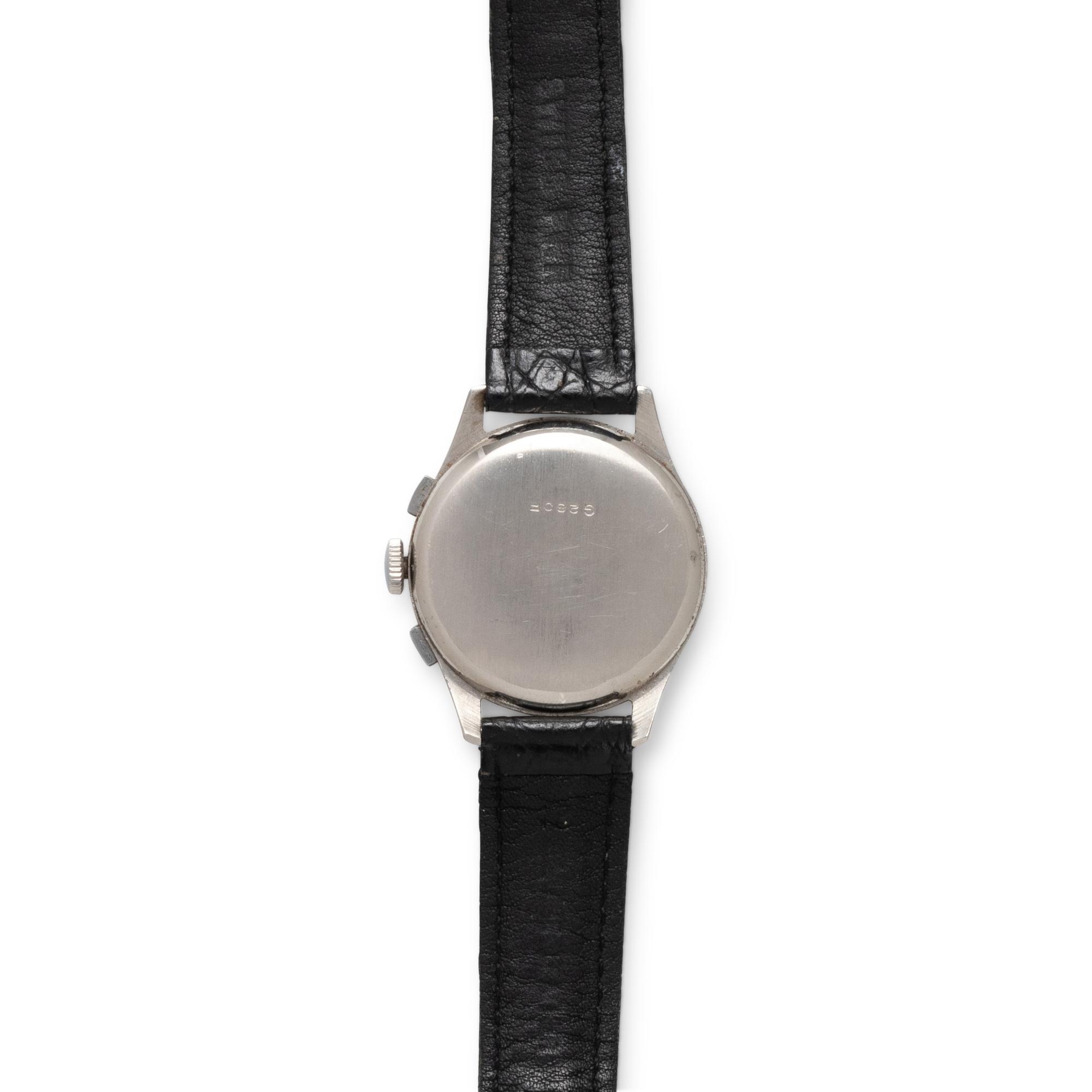BENRUS, STAINLESS STEEL 'SKY CHIEF' CHRONOGRAPH WATCH