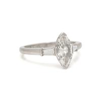 J.E. CALDWELL CO., DIAMOND AND PLATINUM RING