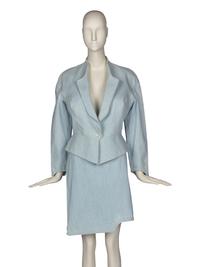 Thierry Mugler Denim Skirt Suit, 1980s