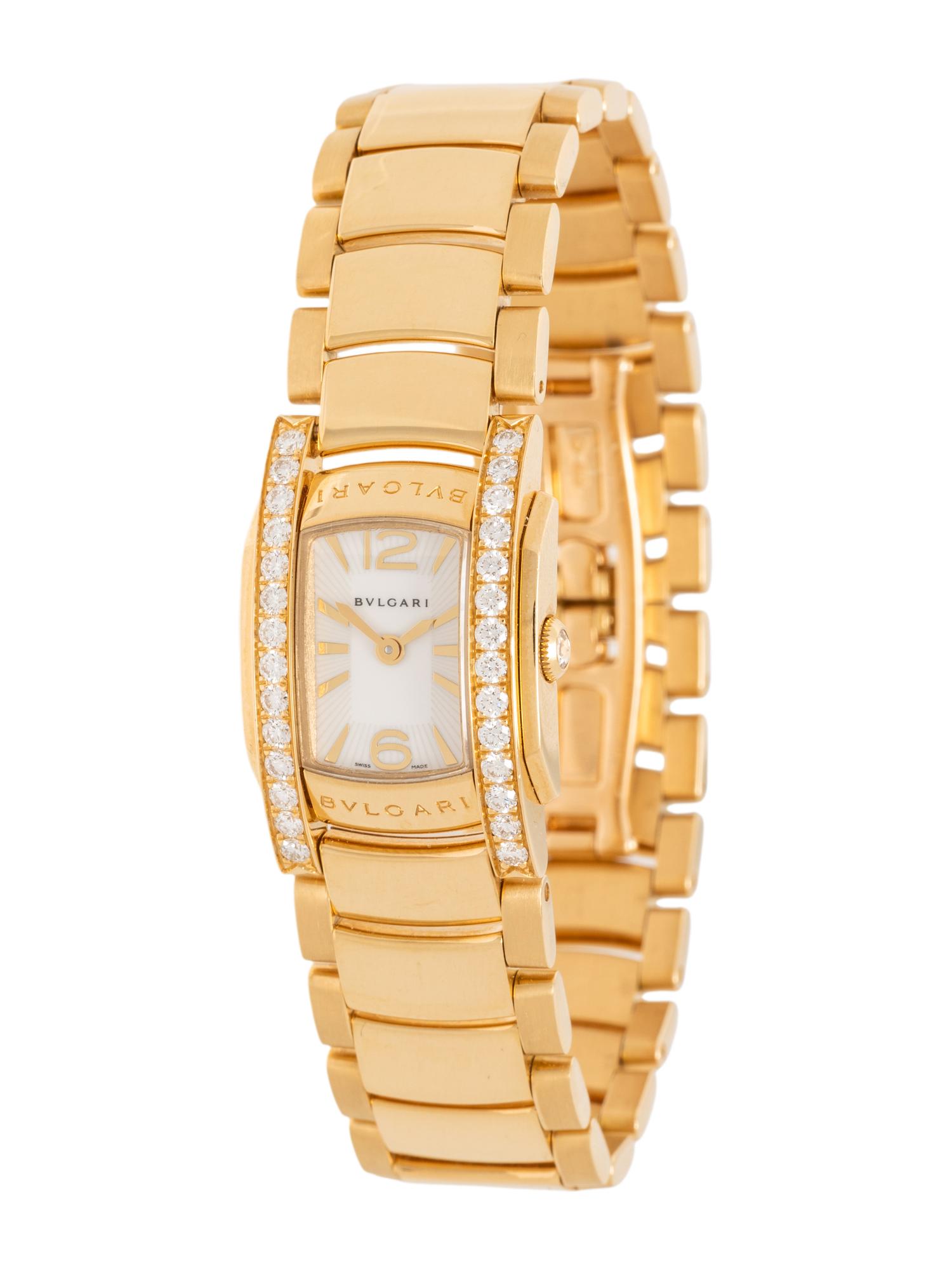 BULGARI, 18K YELLOW GOLD AND DIAMOND 'ASSIOMA' WATCH