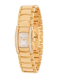 BULGARI, 18K YELLOW GOLD AND DIAMOND 'ASSIOMA' WATCH