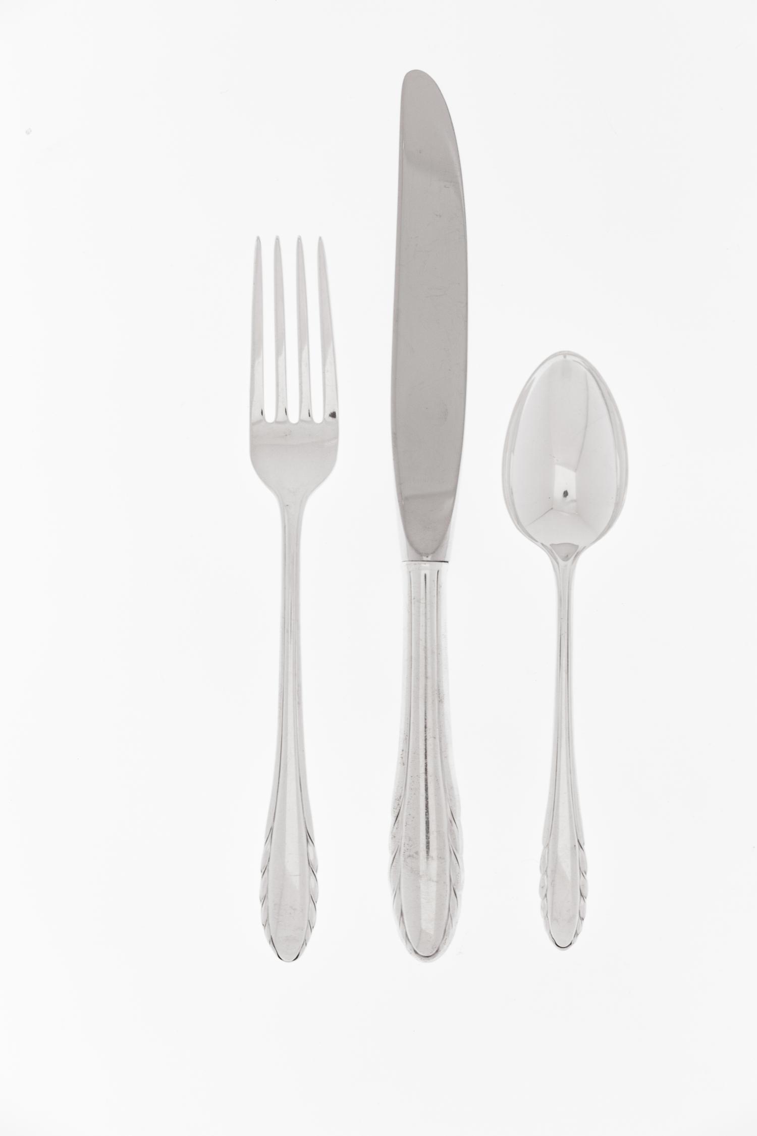 An American Silver Flatware Service