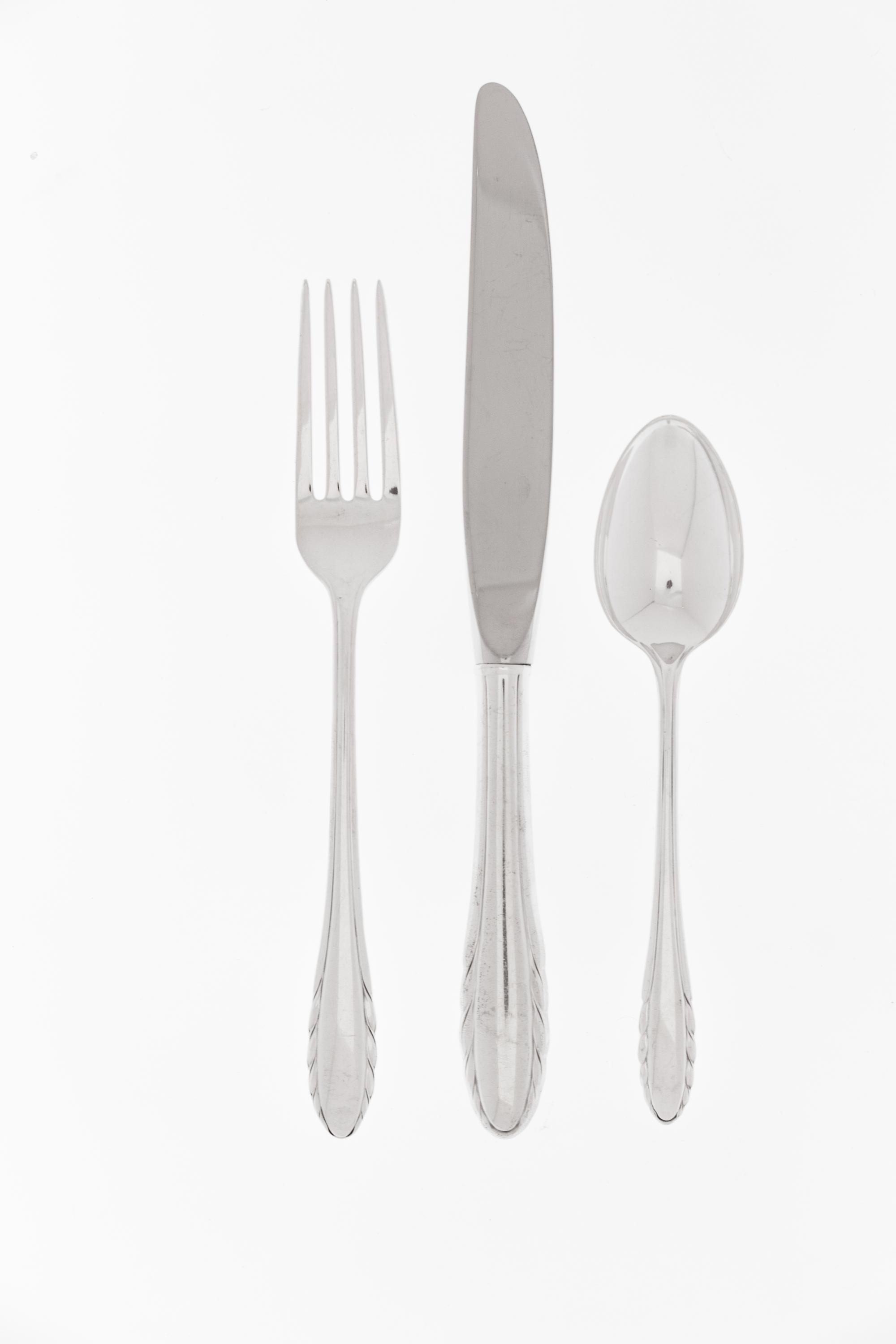 An American Silver Flatware Service