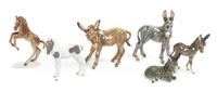 Six Porcelain Figures Height of tallest 6 1/2 inches. — SECOND HALF 20TH CENTURY