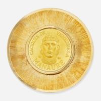 A Caciques De Venezuela Gold Coin Pendant