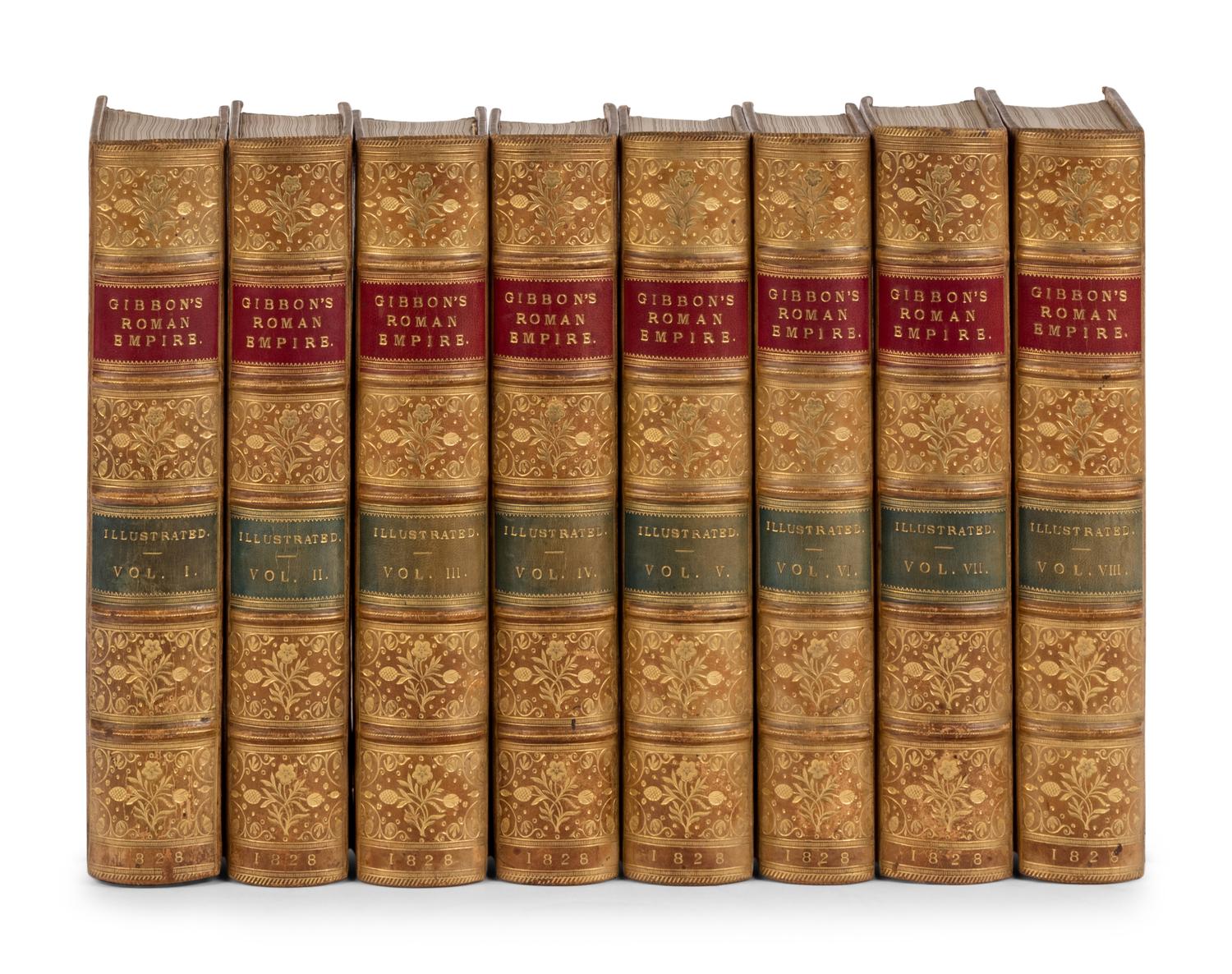 GIBBON, Edward (1737-1794). The Decline and Fall of the Roman Empire . London: Printed for T. Cadell, et al, 1828.