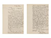[BOOTH, John Wilkes (1838-1865)]. PEACOCK, James. Autograph letter signed ("James Peacock") to J.E. Boos. [Massilion], Ohio, 25 February 1914.