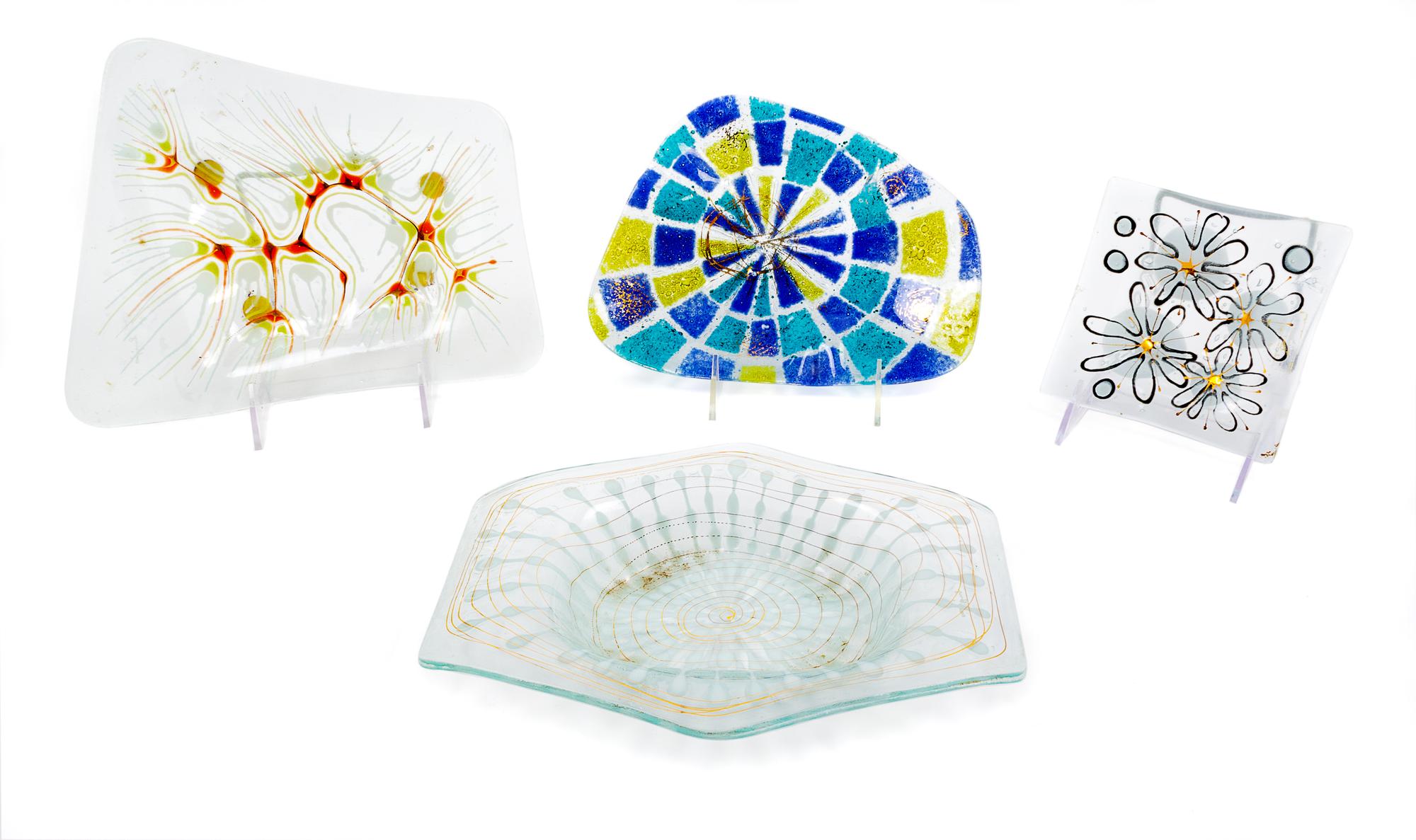 Michael and Frances Higgins, (American, 1908-1999 | 1912-2004), Collection of Four Dishes