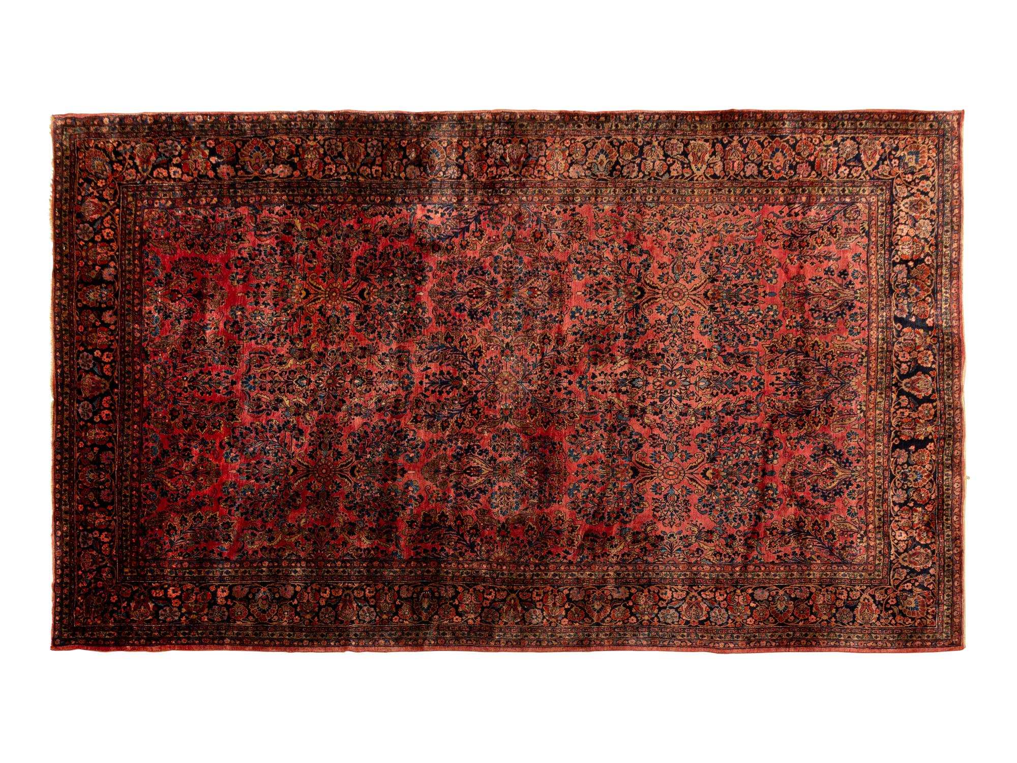 A Sarouk Wool Rug — 20th Century