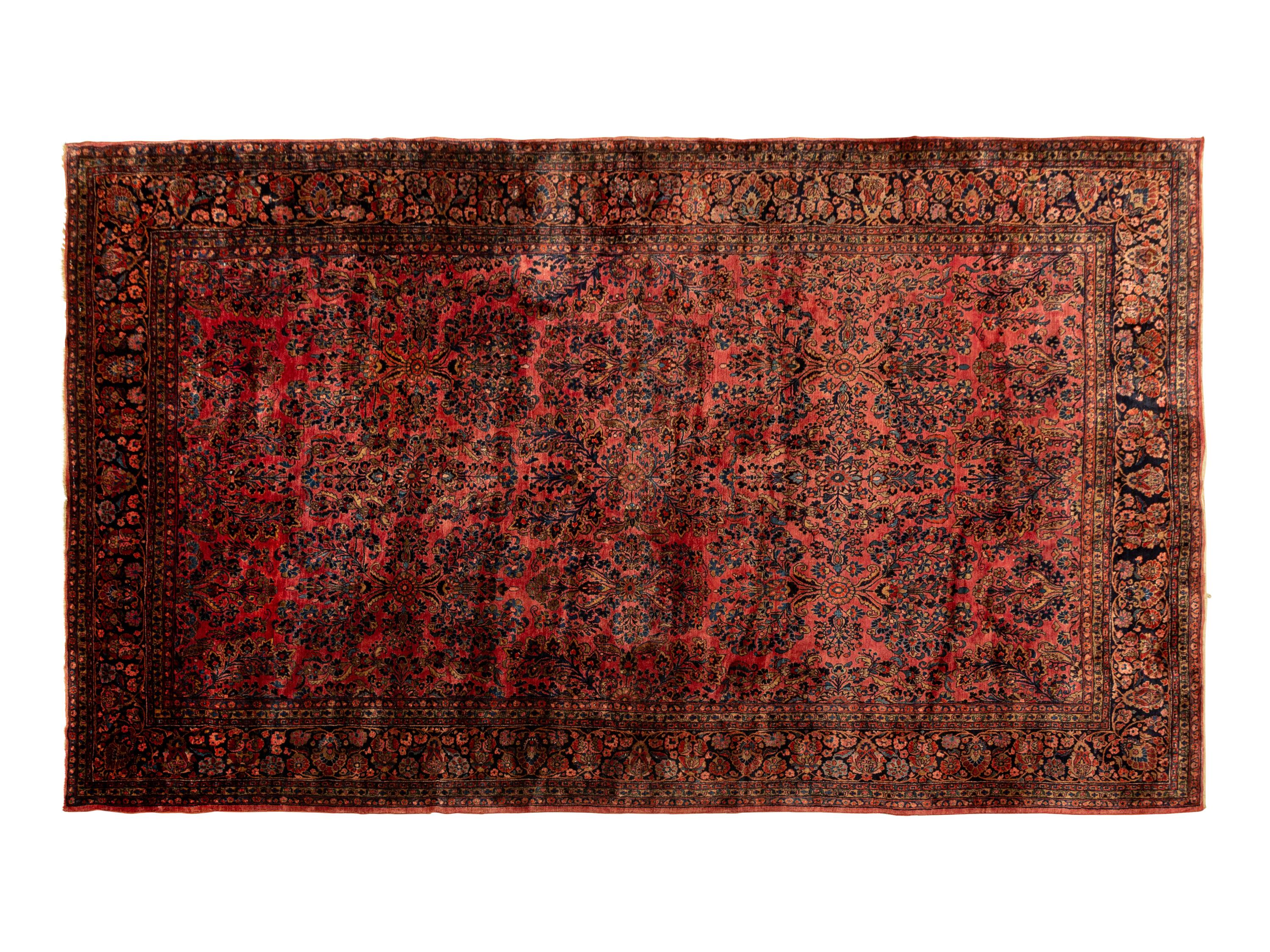 A Sarouk Wool Rug — 20th Century