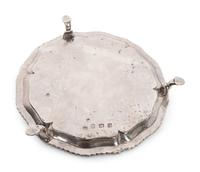 An 18th Century English Silver Salver