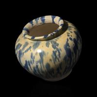 A Chinese Blue-Splashed Jar, Tang Dynasty — 唐 灑藍三彩罐