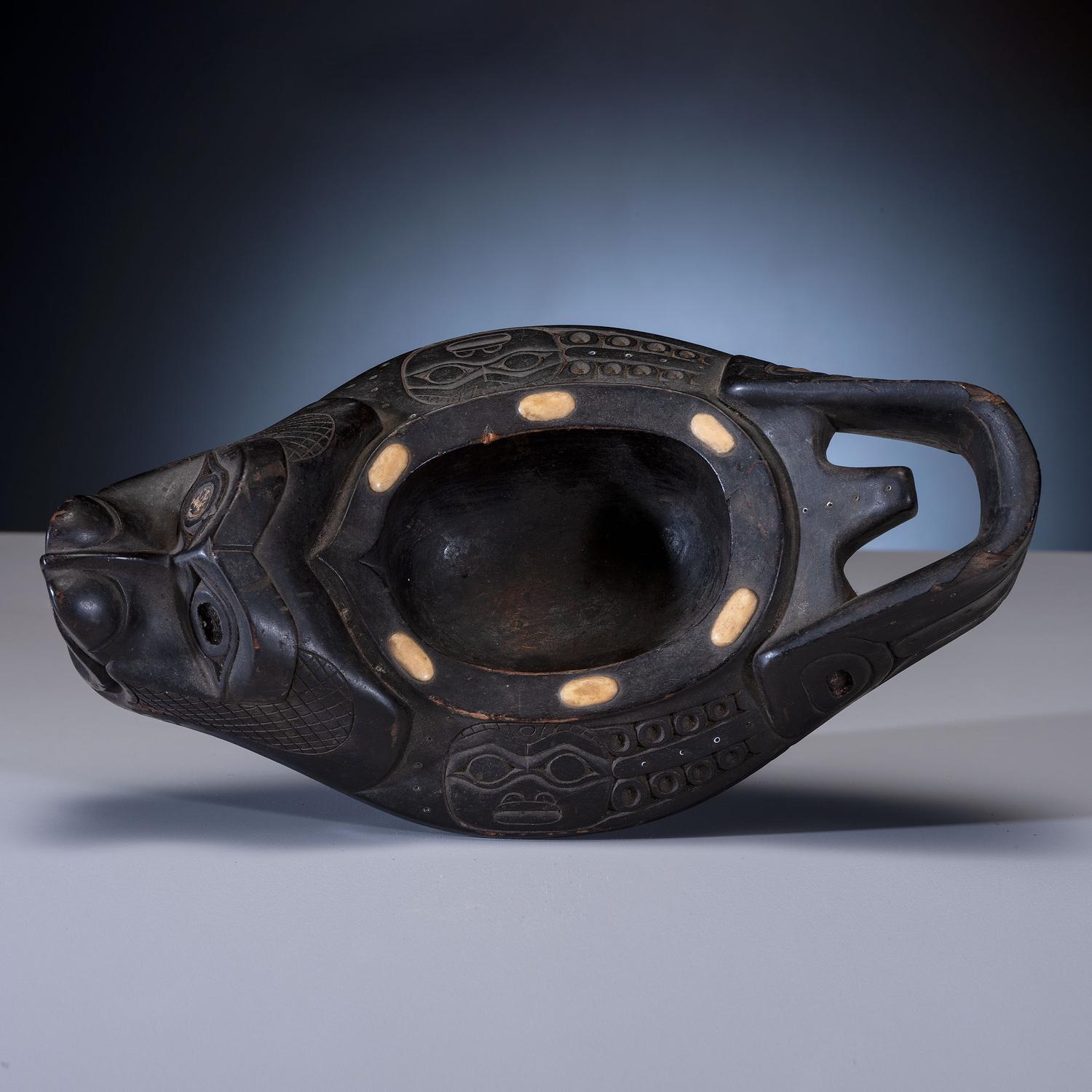 Carved Seal Lion Bowl