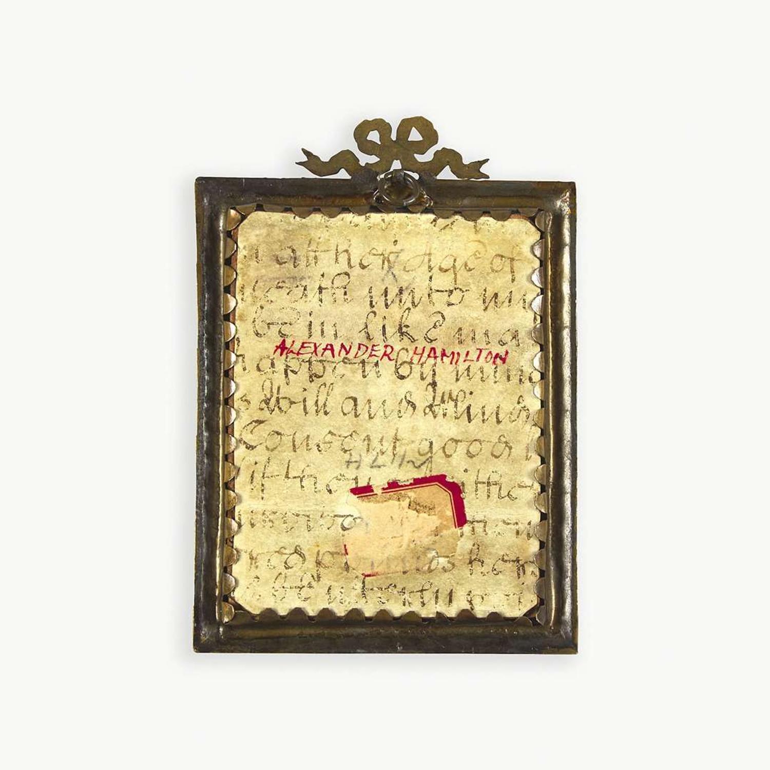 [Hamilton, Alexander] After John Trumbull Portrait Miniature of Alexander Hamilton