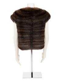 J. Mendel Sable Fur Sleeveless Jacket