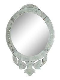 A Venetian Etched Glass Mirror