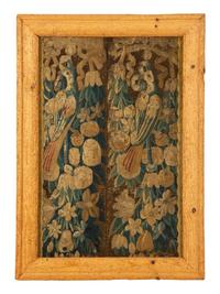 A Framed Aubusson Tapestry Fragment