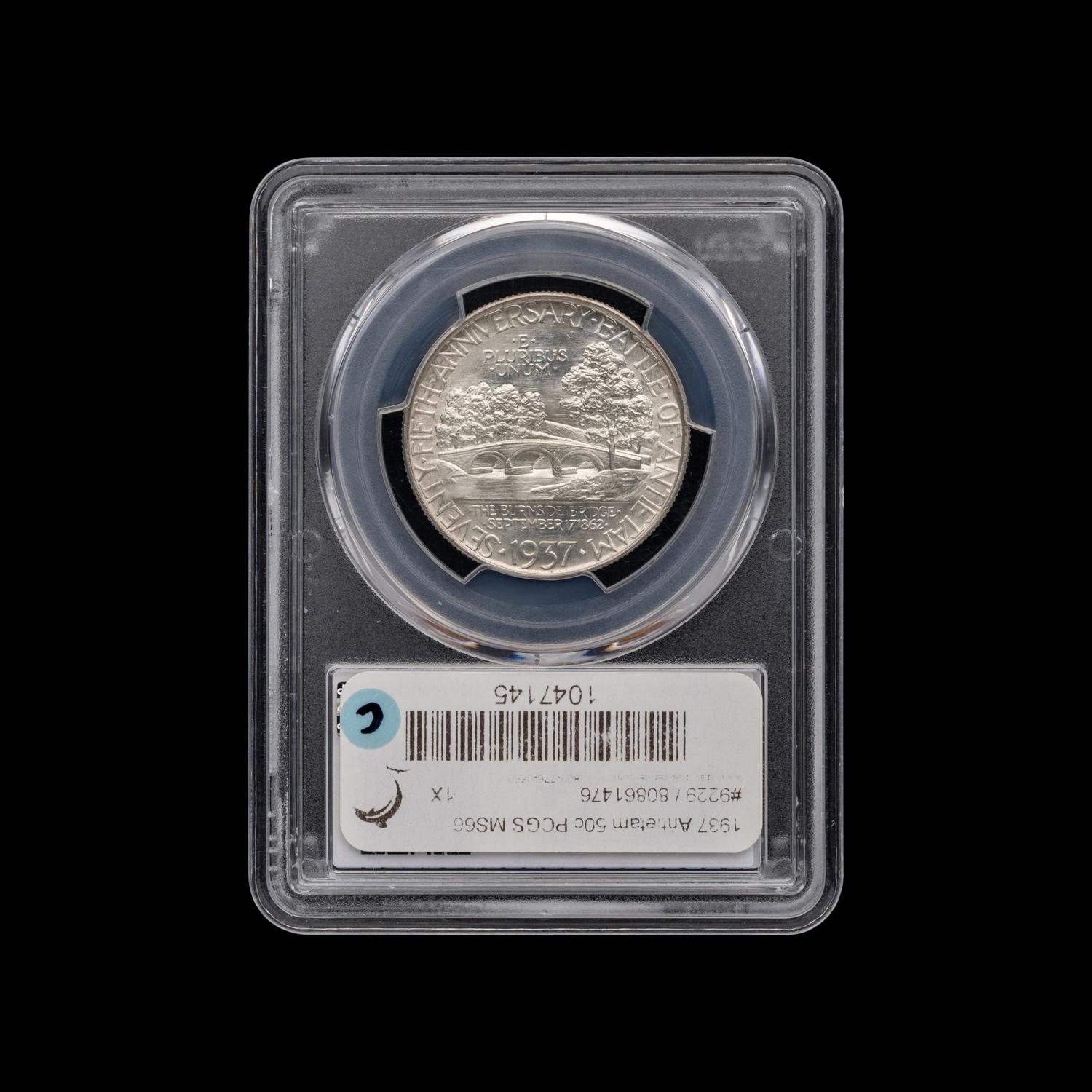 A 1937 Antietam Commemorative 50c Coin [PCGS MS66]