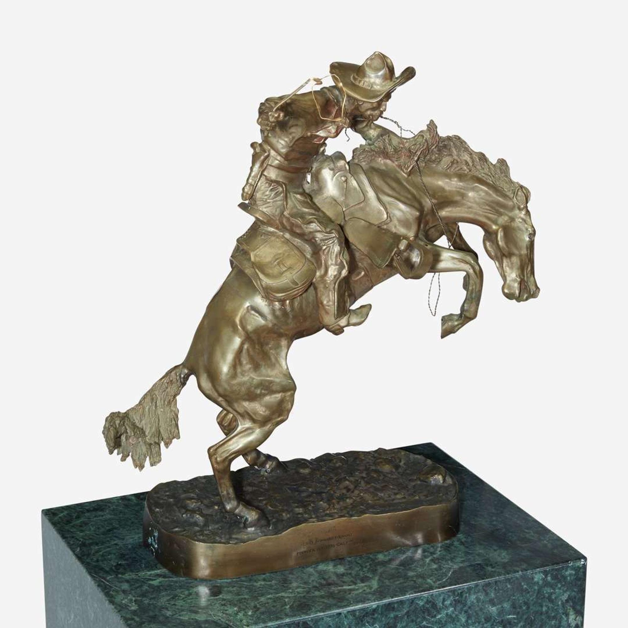 After Frederic Remington (American, 1861-1909) Bronco Buster
