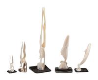 Carved Walrus Ivory Sculptures