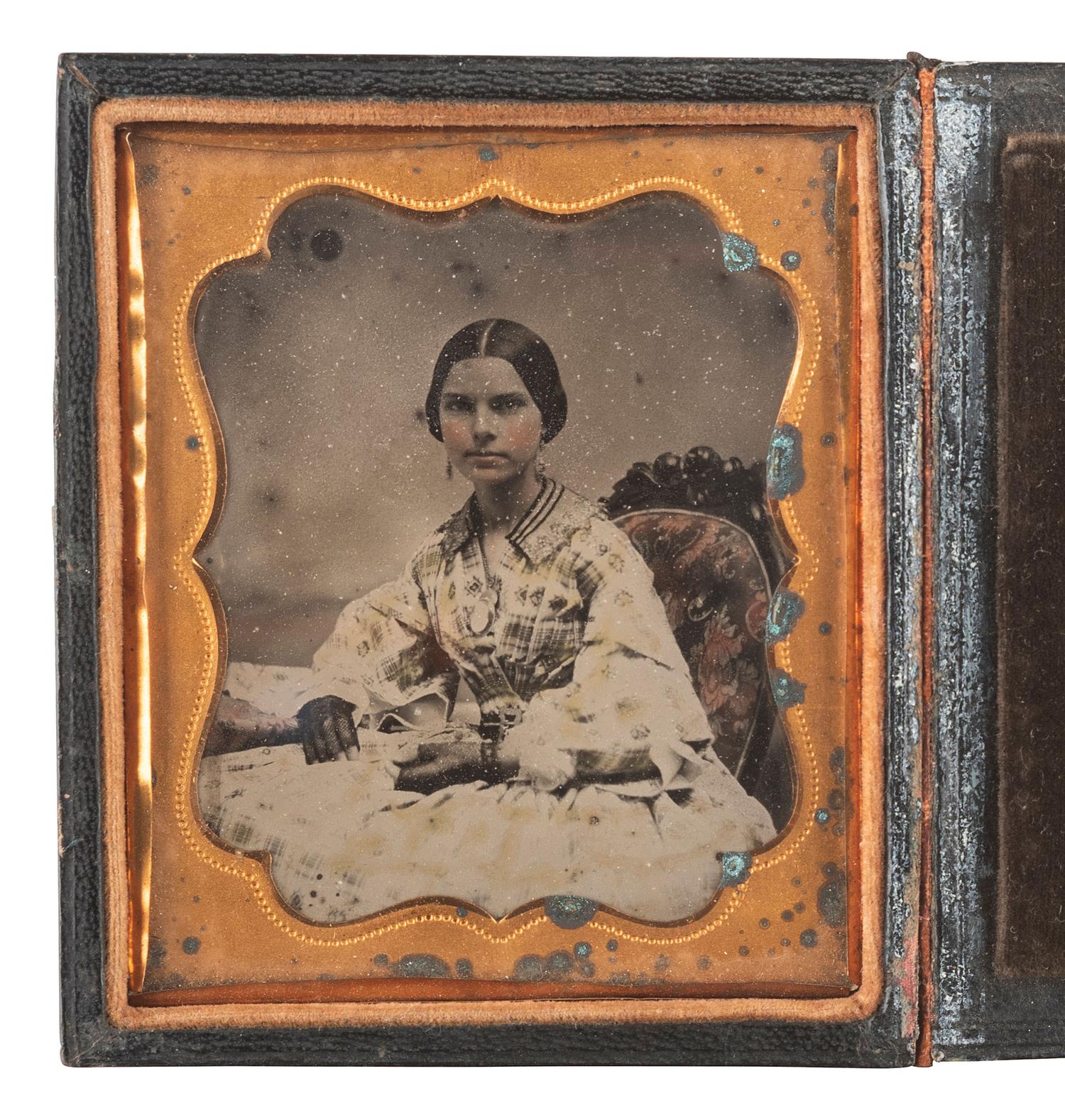 [EARLY PHOTOGRAPHY]. 35 assorted images including paper, tintype, ambrotype, and daguerreotype portraits.