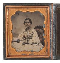 [EARLY PHOTOGRAPHY]. 35 assorted images including paper, tintype, ambrotype, and daguerreotype portraits.