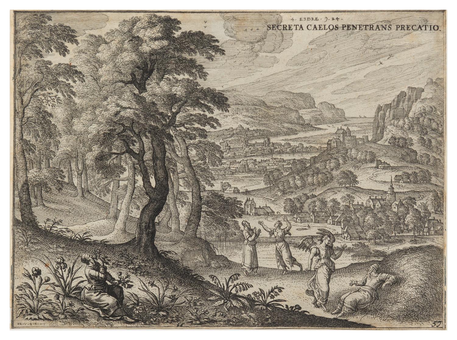 Peter van der Borcht, (Flemish, 1545-1608), Secreta caelos penetrans precatio