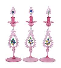 A Venetian Glass Table Garniture