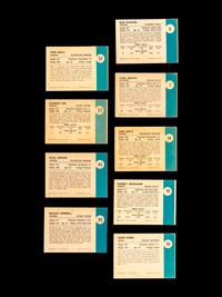 A Group of Nine 1961 Fleer Basketball Cards,