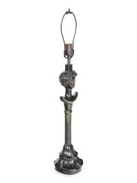 A Bronze Figural Lamp in the Style of Giacometti