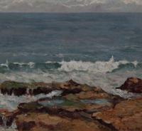Frederick W. Smith, (American, b. 1885), Rocky Shoreline, Kennebunkport