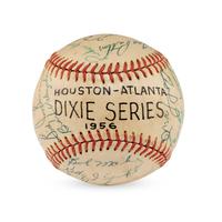 A 1956 Houston Buffs/Atlanta Crackers Multi Signed Baseball (JSA Letter of Authenticity)