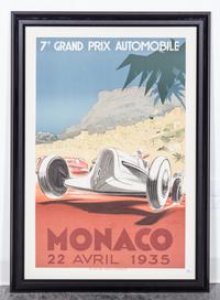 Robert Falcucci & George Ham, (French, 20th century), Monaco Grand Prix (a group of seven posters)