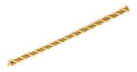 An 18 Karat Yellow and White Gold Bracelet, 19.60 dwts.