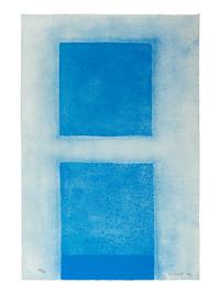 Line on the Rectangle and Cobalt Predominates (two prints from A Poem for Alexander ), 1972