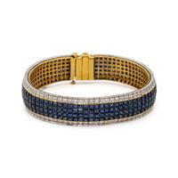 SAPPHIRE AND DIAMOND BRACELET