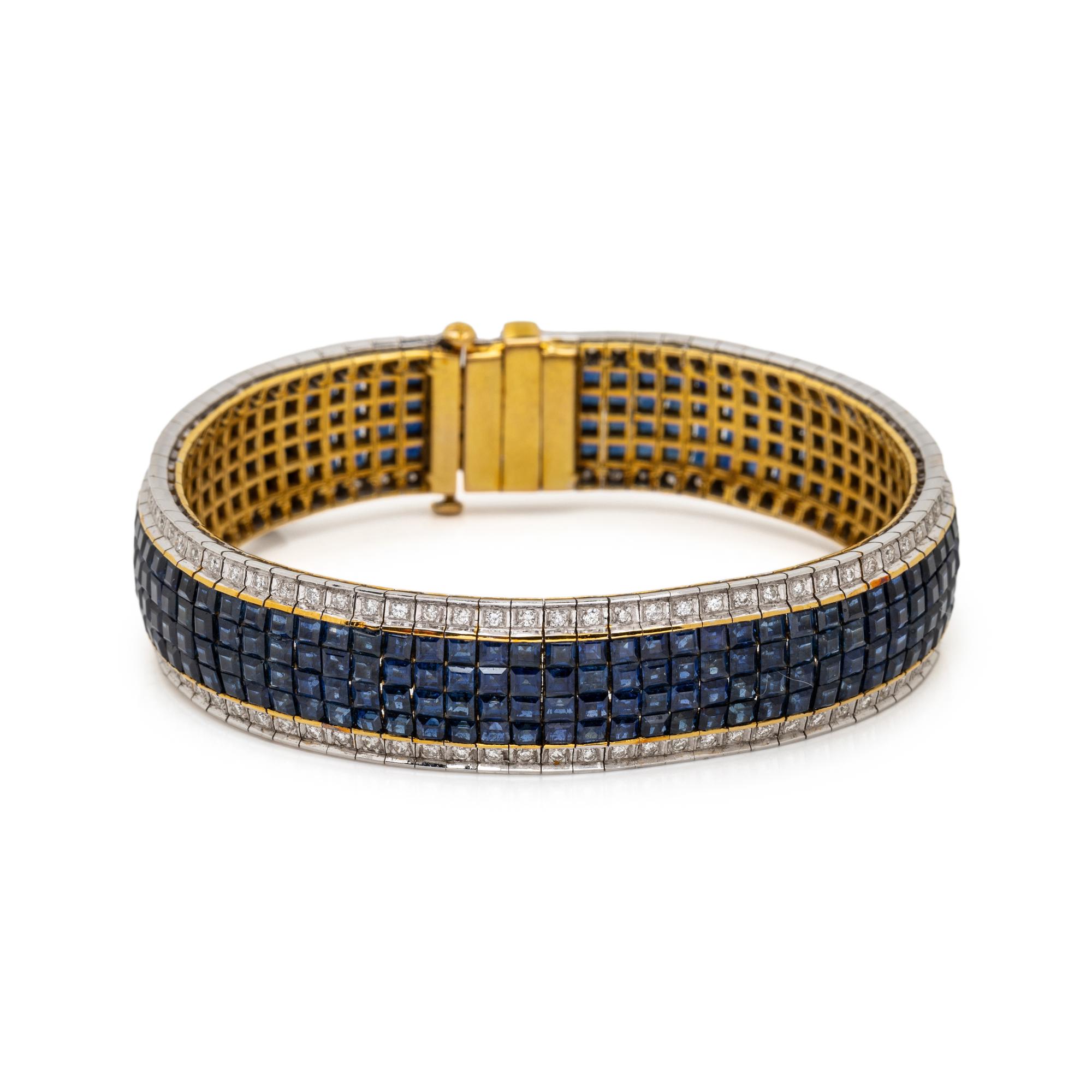 SAPPHIRE AND DIAMOND BRACELET