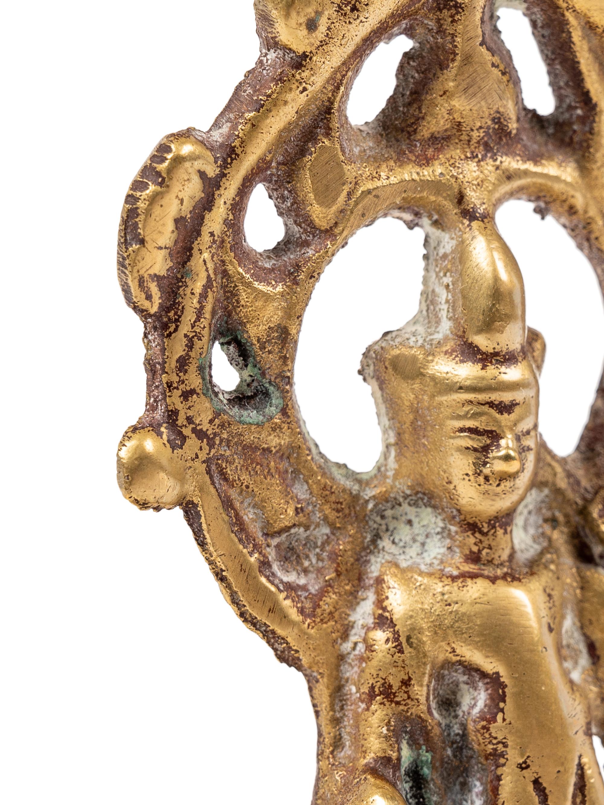 A Chinese Gilt Bronze Figure of a Standing Bodhisattva