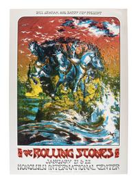 [MUSIC] -- [POSTERS]. A group of 3 posters promoting Rolling Stones concerts, incl. "Tumbling Dice" poster from their 1972 show at Winterland and a poster from their 1981 performance at Candlestick Park.