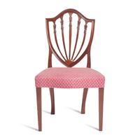 A Federal Carved Mahogany Shield-Back Side Chair