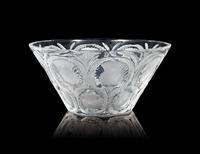 A Lalique Thistle Bowl