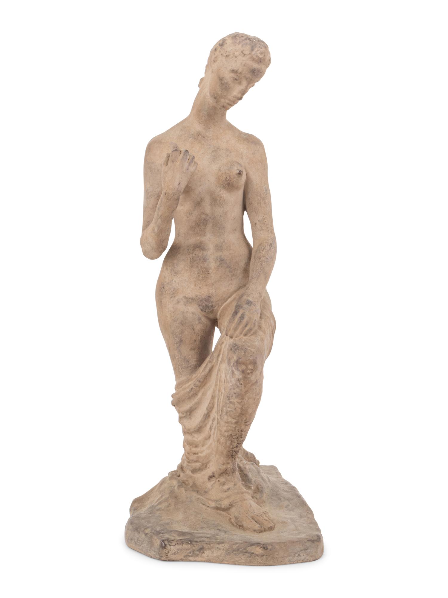 A Terra Cotta Figure of a Nude