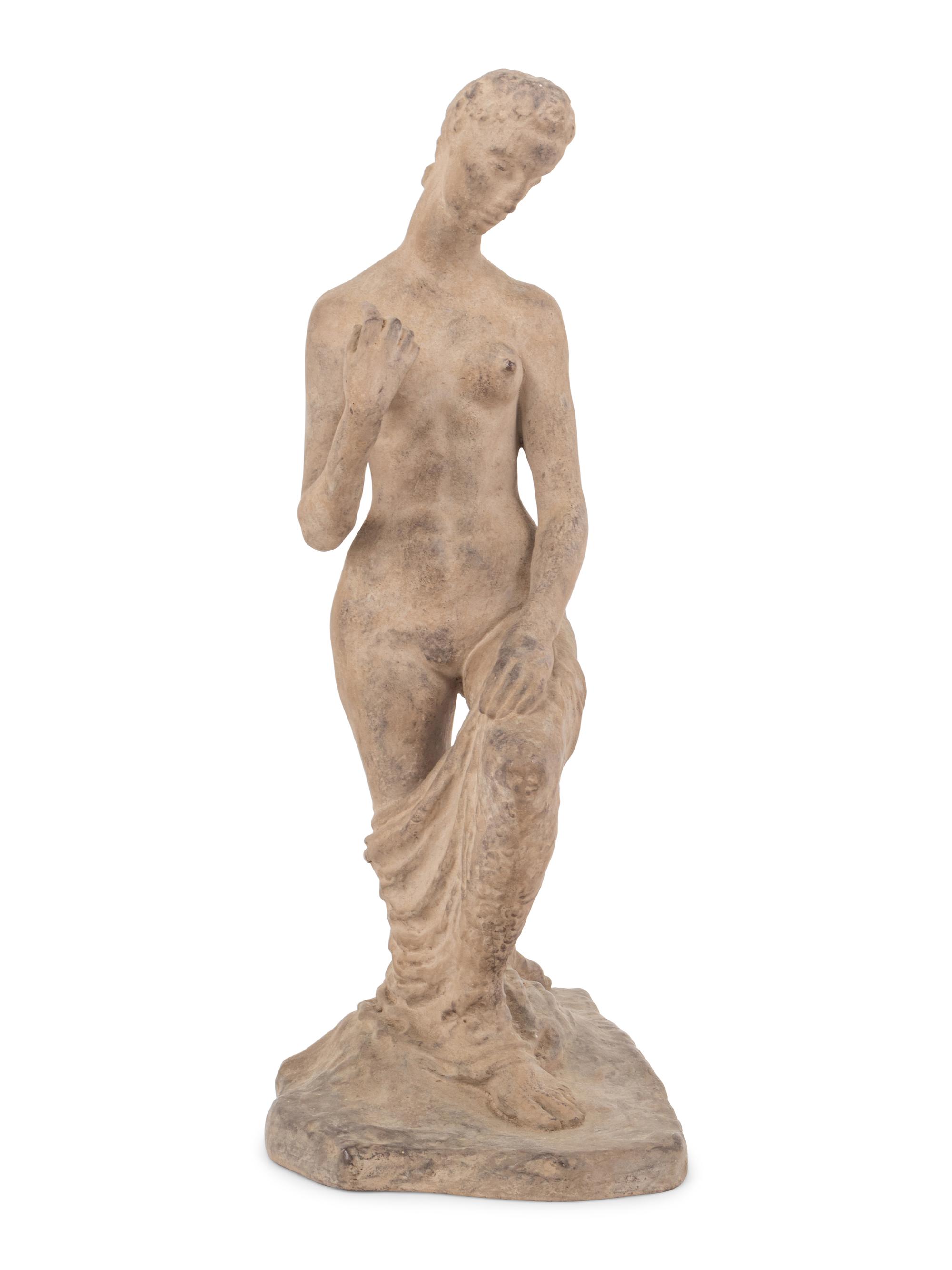 A Terra Cotta Figure of a Nude