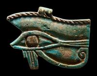An Egyptian Faience Wadjet Eye Amulet