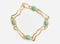 An 18K Yellow Gold and Turquoise Necklace by Angela Cummins for Tiffany & Co.