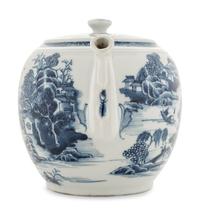 A Delft Porcelain Teapot