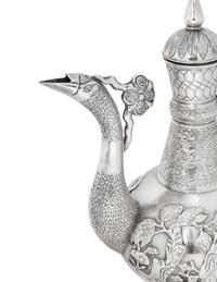 Two Silver Tea Pots