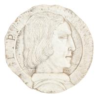 A Collection of Six Italian Marble Bas Relief Profile Portrait Plaques
