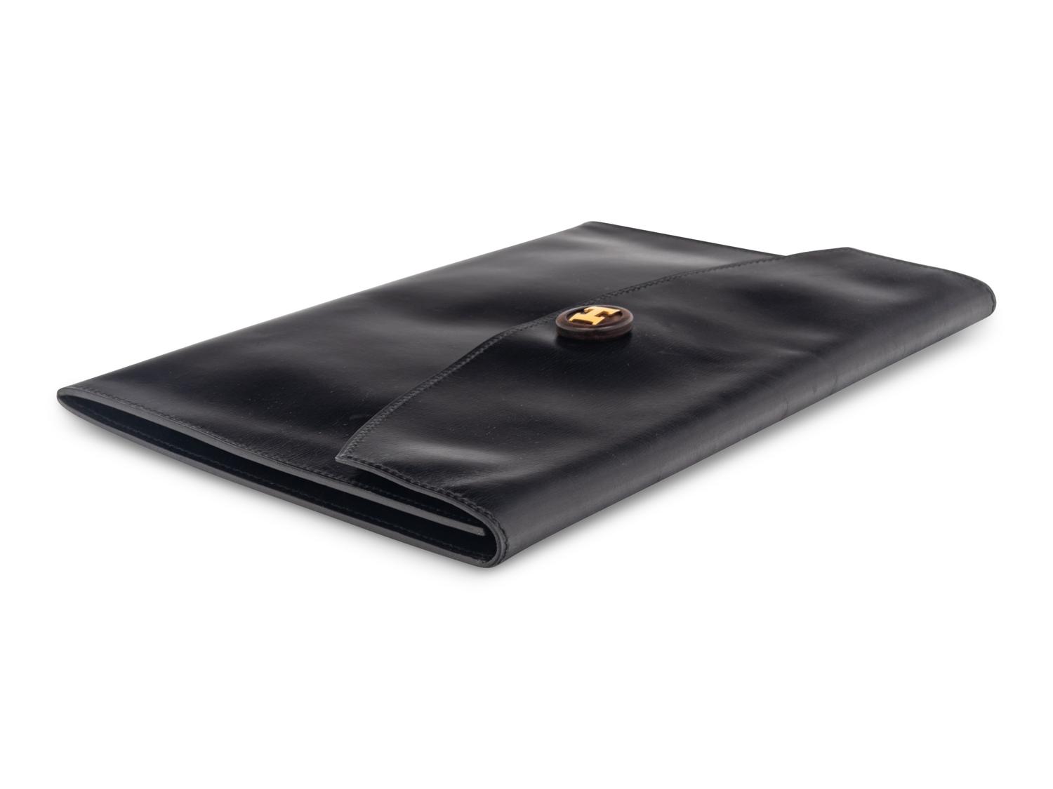 Hermès Rio Leather Clutch, 1976