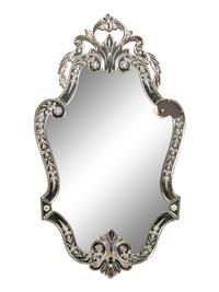 A Venetian Etched Glass Mirror